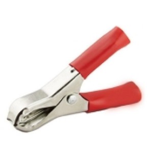 GBC 18.7555.00 - Insulated Battery Clamp 30A 75mm Copper Plated Red INSULATED CROCODILE Onetrade